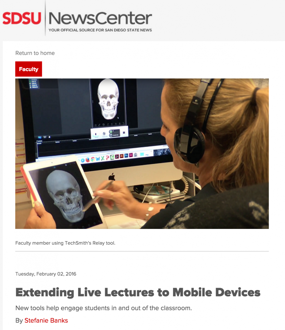 Extending Live Lectures to Mobile Devices